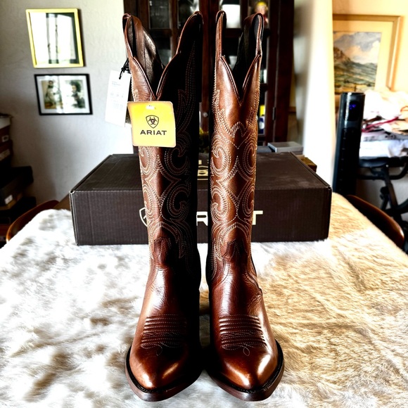 NIB Ariat Belinda StretchFit western boots Chic Brown 8.5M - Picture 3 of 13